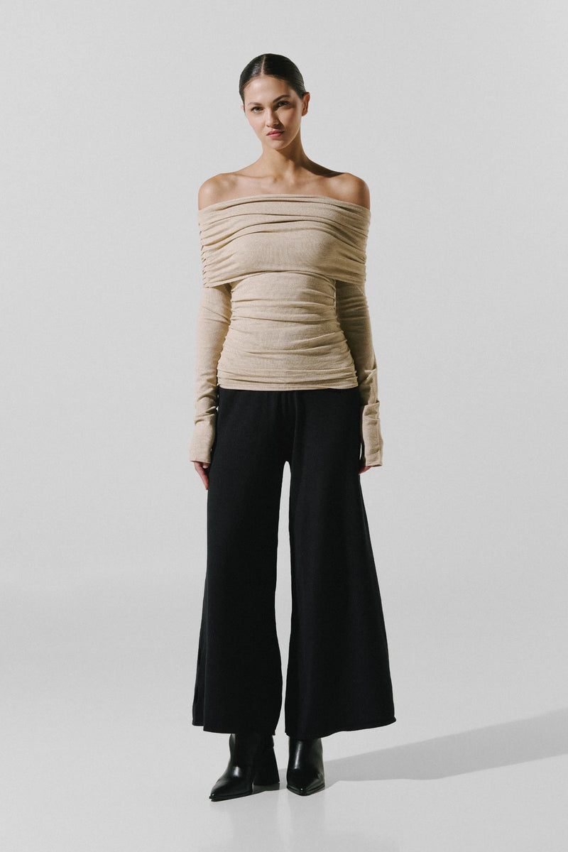 بنطلون كيوتو باللون الفحمي