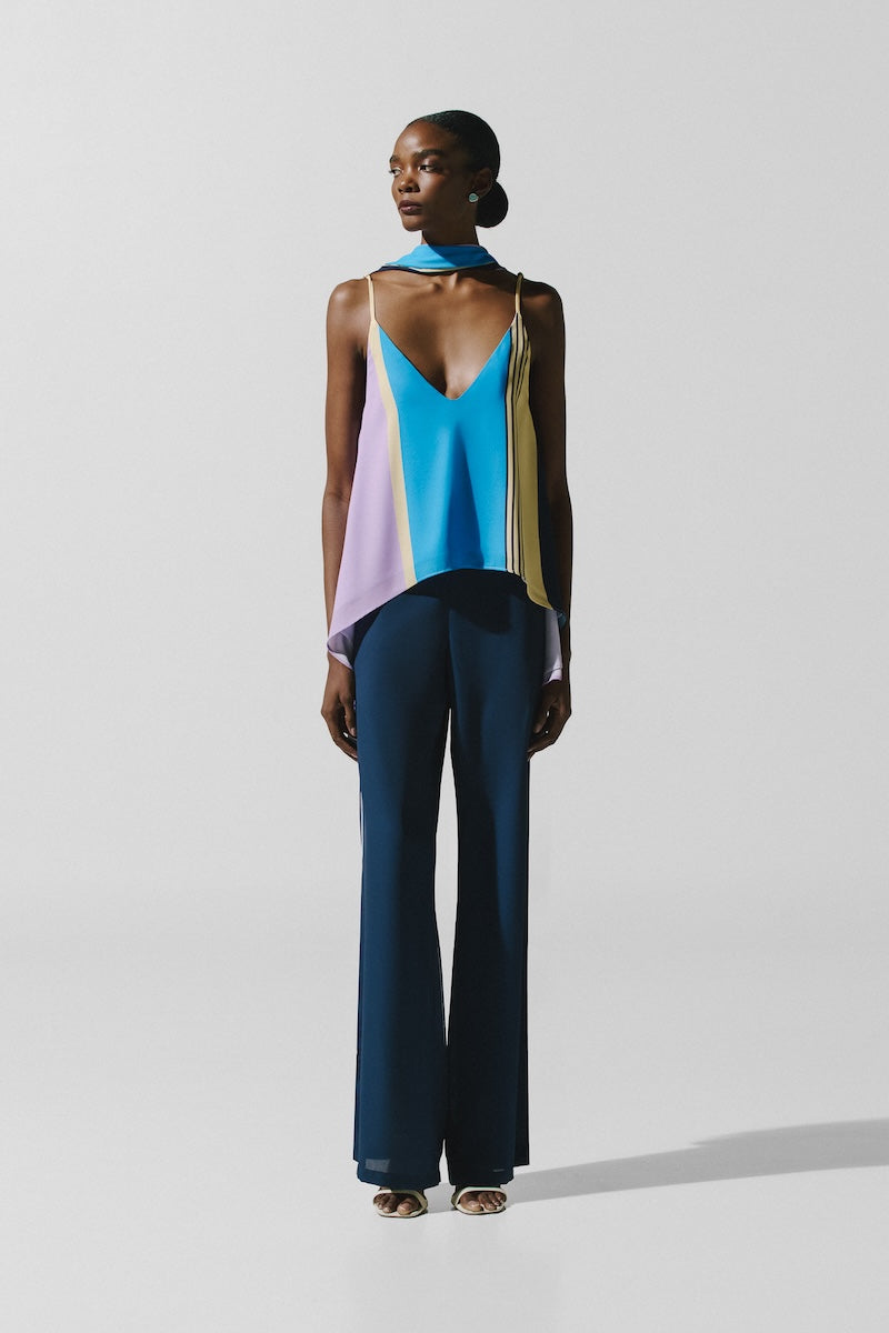 Baobab Danielle top in Notte Lila, a stylish women's blouse with a relaxed fit and vibrant purple color.
