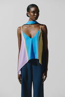 Baobab Danielle top in Notte Lila, a stylish women's sleeveless blouse with a relaxed fit and vibrant purple color.