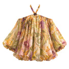 Andrea Iyamah Bayo Bubble Dress in Vibrant Print, mini dress with colorful, eye-catching design and bubble silhouette.
