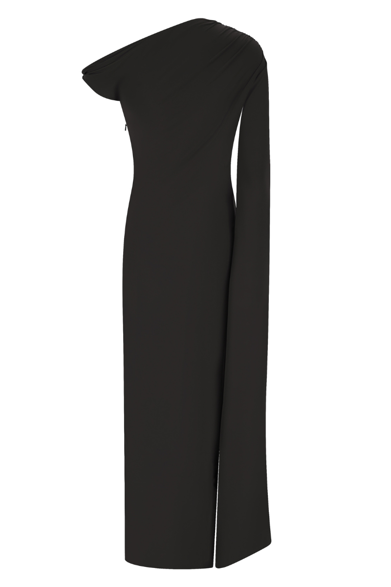 BEGONIA MIDAXI DRESS IN BLACK - CULT MIA