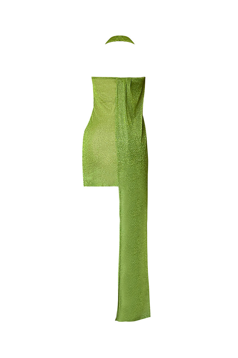 BELLA DONNA MINI DRESS IN GREEN - CULT MIA