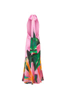 Sisters Bianca Maxi Dress in Taffy Pink featuring flowy fabric and a stylish, elegant design perfect for summer occasions.