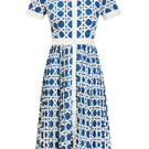 Mestiza New York Billie collared shirt dress in a midi length with a relaxed fit, featuring a classic collar and button front.