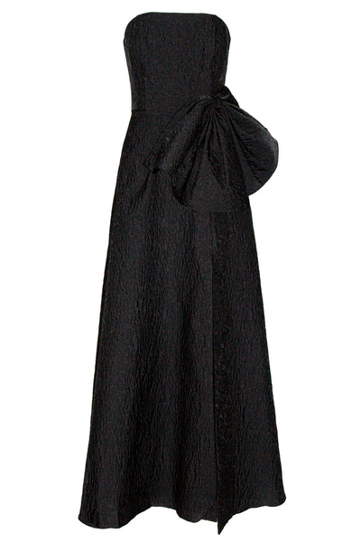 Outlet Paule Ka Strapless Bow Detail Dress Black Size 38 (10)