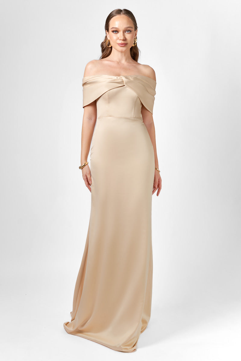 SESRY OFF SHOULDER MAXI