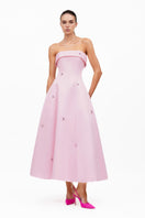 Baby pink Bloom gown by MOON / HAKAN YILDIRIM featuring soft fabric and elegant design, perfect for special occasions.