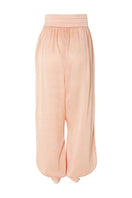 Studio NK Bloom Peach Pants, stylish women's trousers in a soft peach color, featuring a comfortable fit and modern design.