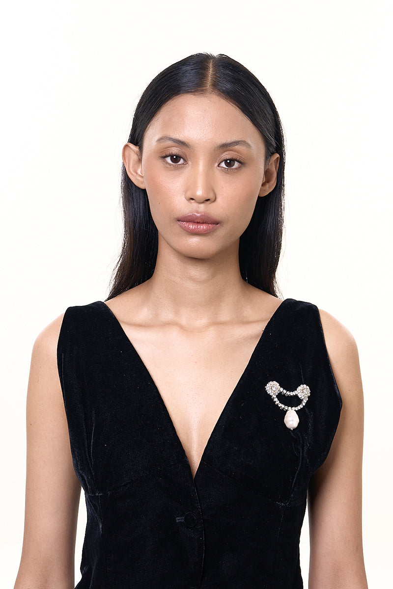 LAVISA PEARLS BROOCH - CULT MIA