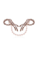 Aidan & Ice Pearls Estheria brooch featuring elegant pearl accents on a polished metal lapel pin.