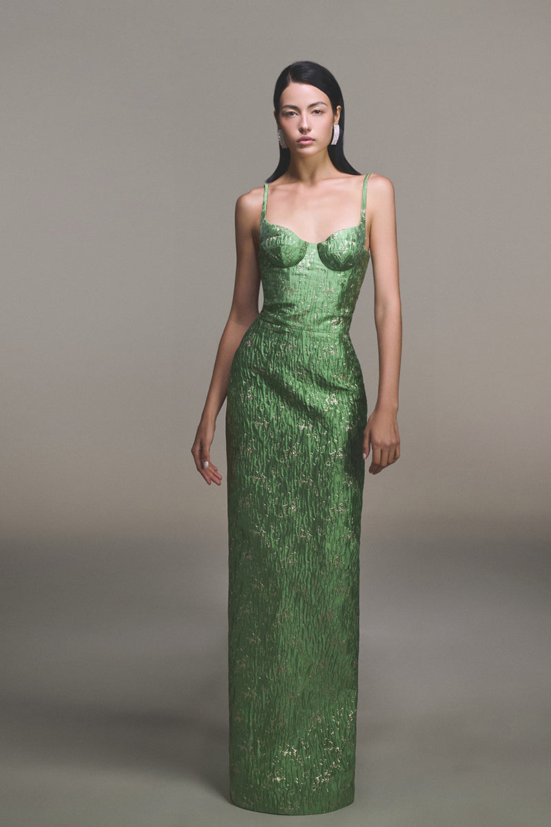 BROCADE BAMBOO DRESS - CULT MIA