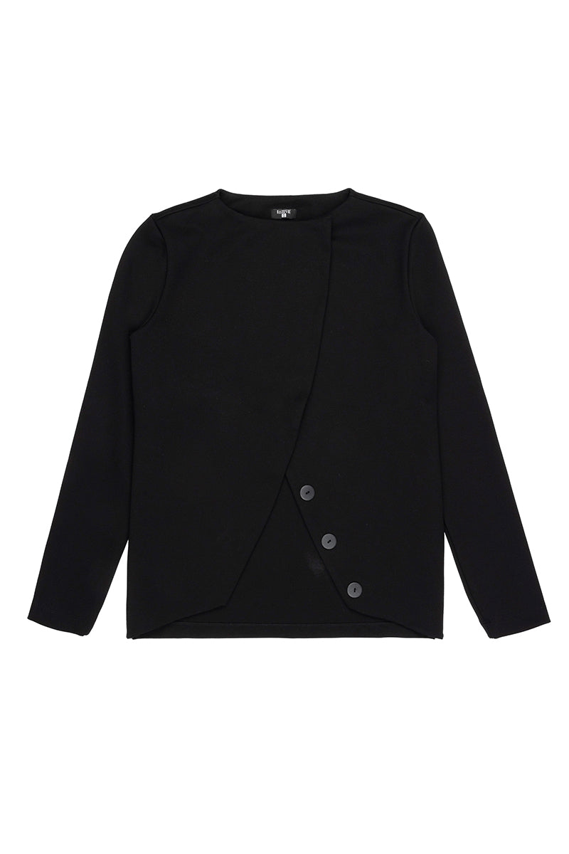CROSS BUTTON JERSEY JACKET - CULT MIA