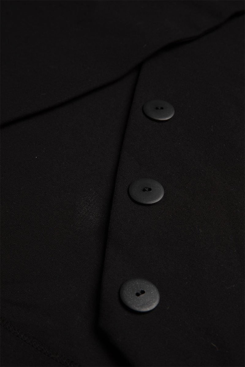 CROSS BUTTON JERSEY JACKET - CULT MIA