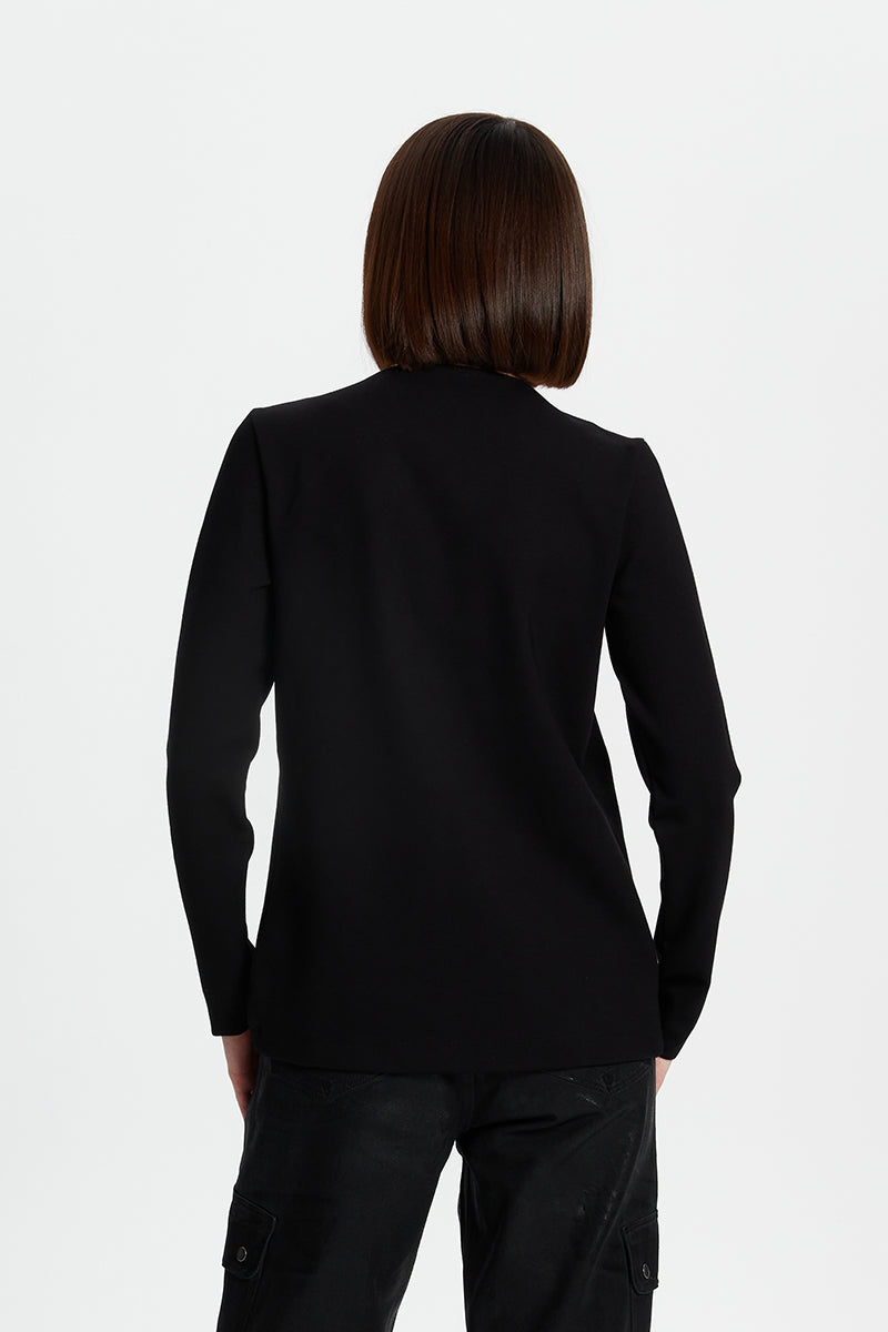 CROSS BUTTON JERSEY JACKET - CULT MIA