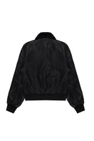 Metallic coated jacket by Bassigue, stylish men's jacket with shiny metallic finish, displayed on a hanger.