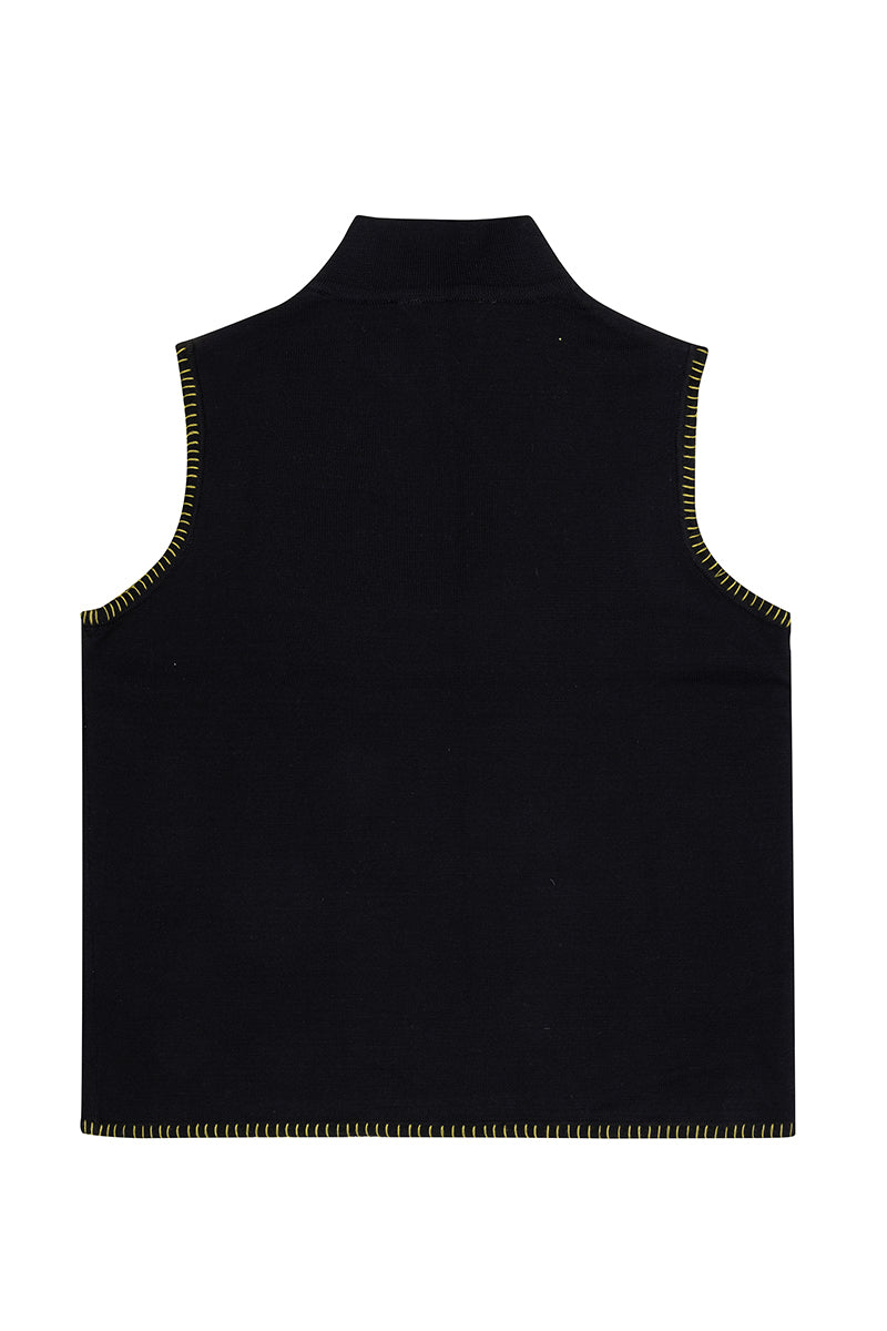 KNIT TOP WITH CROCHET DETAILING - CULT MIA