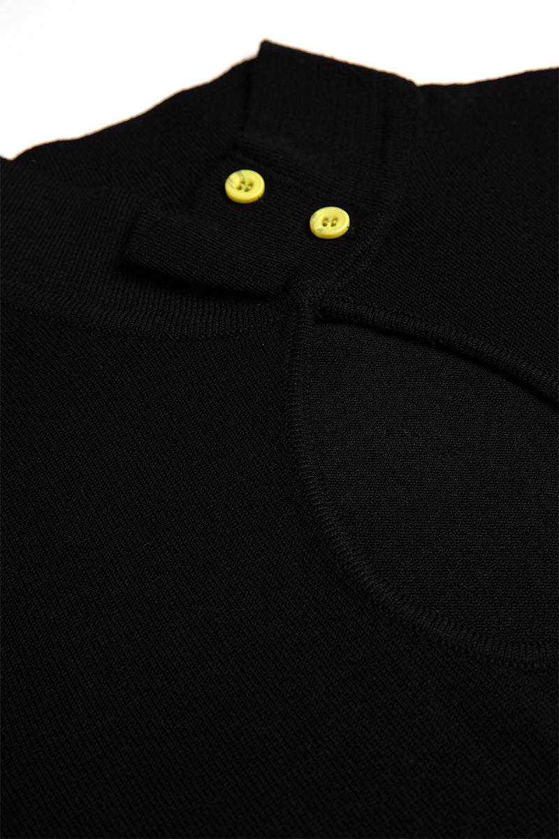 KNIT TOP WITH CROCHET DETAILING - CULT MIA