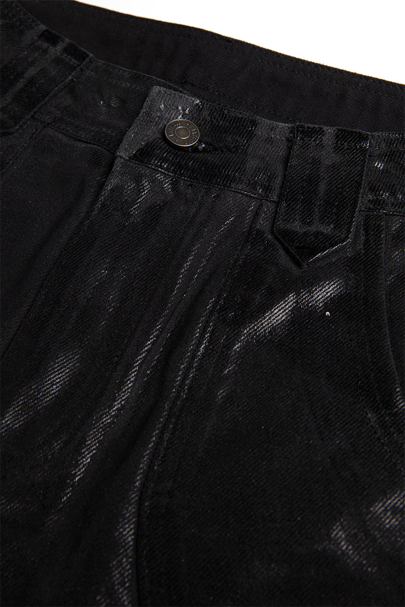 METALLIC CARGO PANTS - CULT MIA