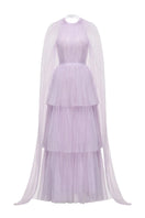 Elegant navy blue gown from JOSÉPHINE's DREAMY DRESS collection, featuring flowing fabric and intricate detailing.