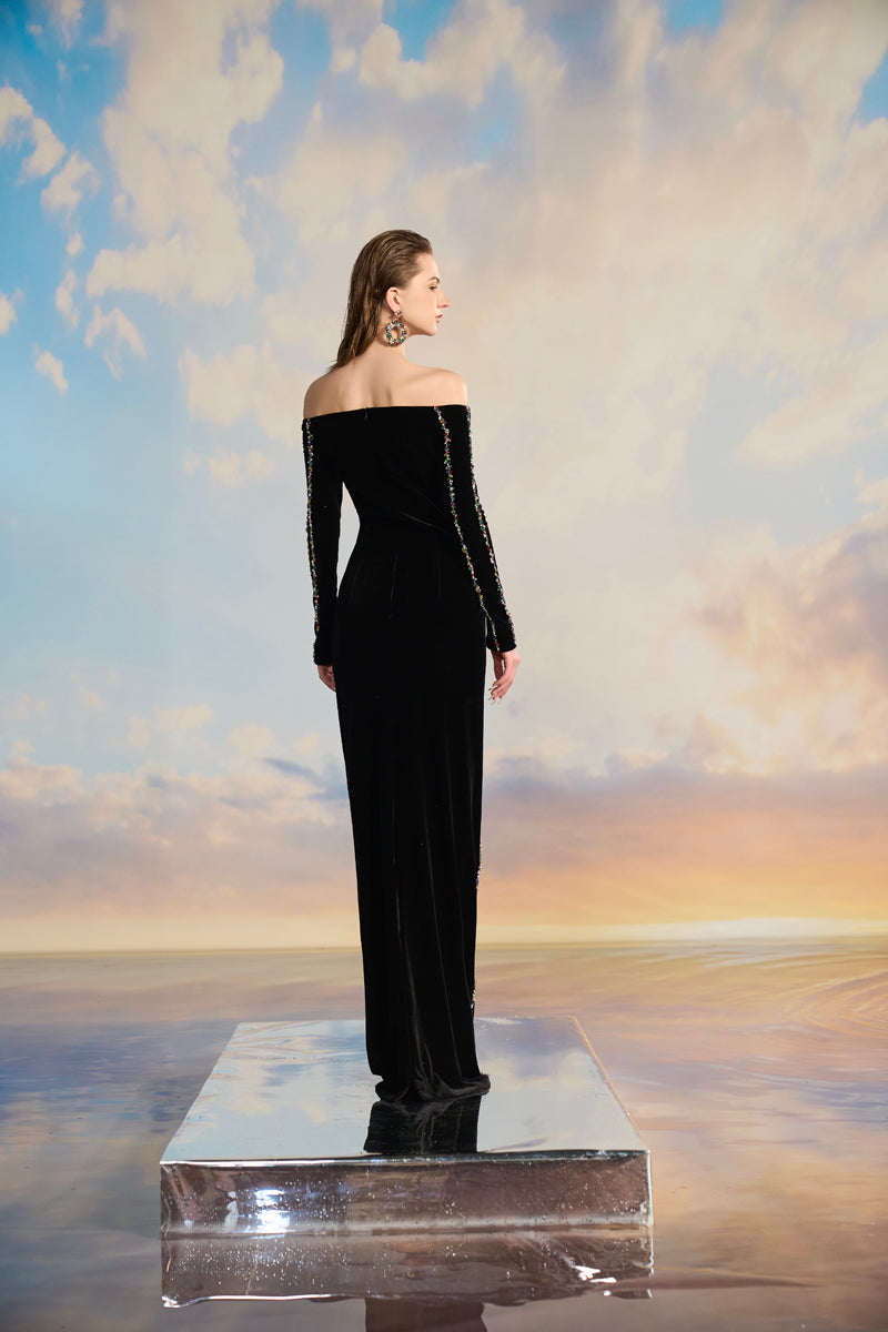 21Six NAILA VELVET BODYCON MAXI DRESS | Cult Mia 21Six NAILA VELVET BODYCON MAXI DRESS | Cult Mia