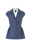 Lecia peplum top, stylish women's fashion top with fitted waist and flared hem, in a versatile and trendy design.