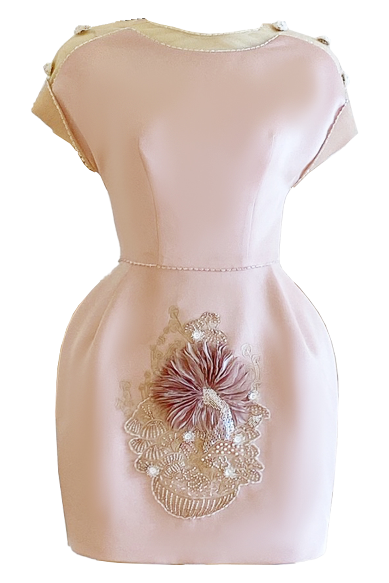 MUSHROOM SHORT DRESS WITH OPEN BACK - CULT MIA