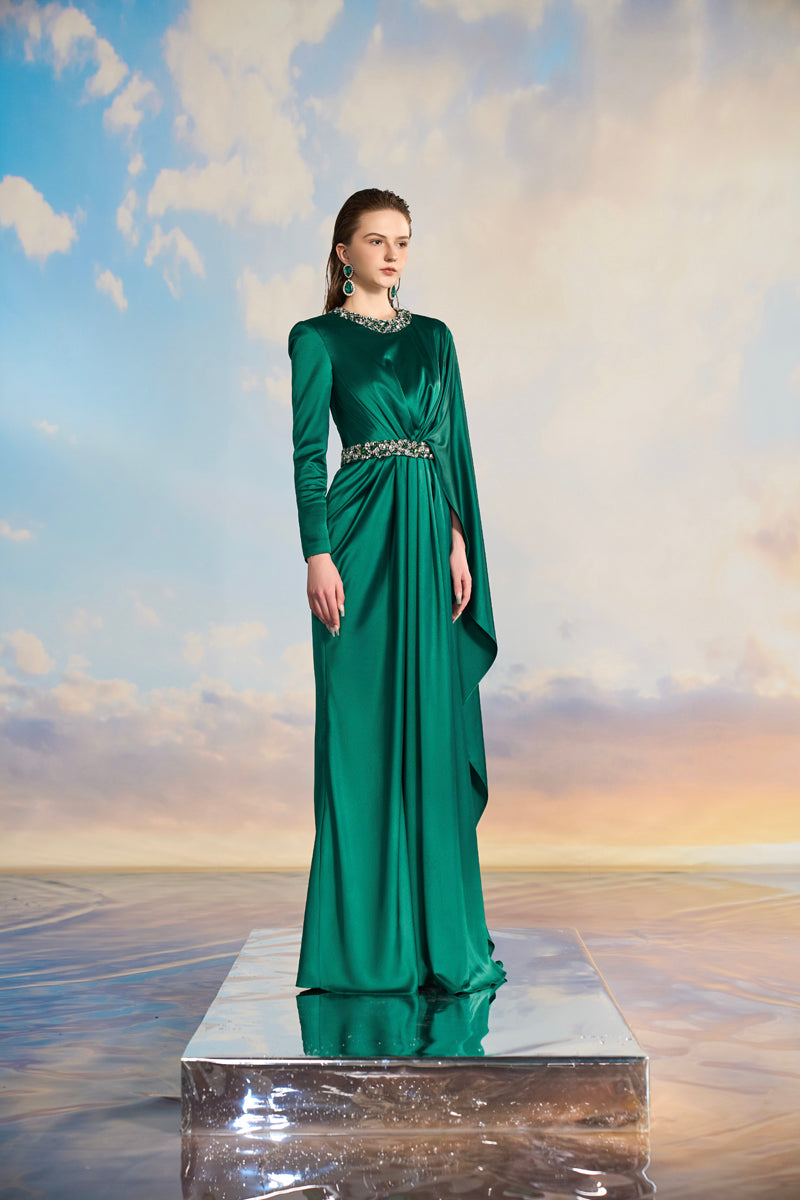 21SIX Aurelia Silk Satin Flared Maxi Dress | Cult Mia 21SIX Aurelia Silk Satin Flared Maxi Dress | Cult Mia