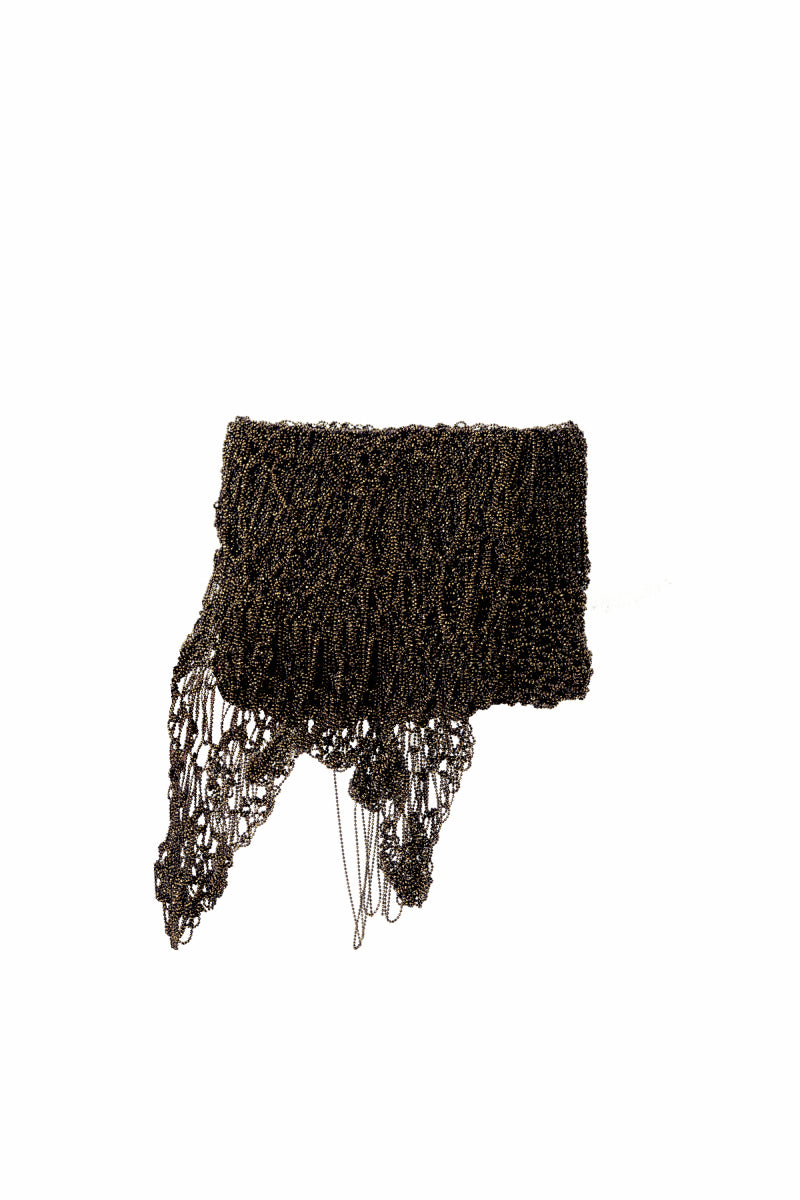 Millanne Tale Babru brown clutch bag on white background, sleek and stylish accessory for evening or casual wear.