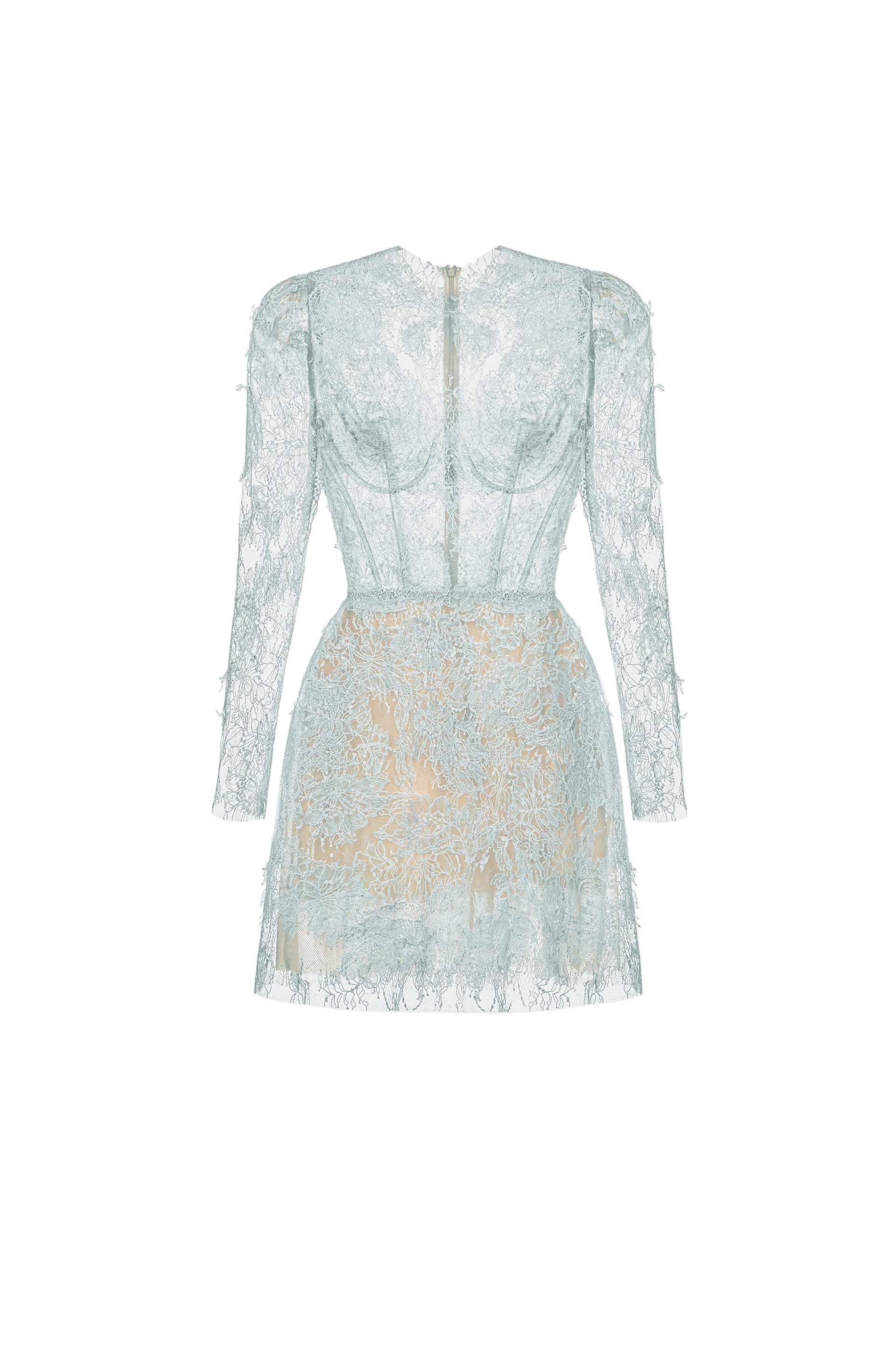 BABY BLUE BEADED LACE MINI DRESS | CULT MIA | Montsand BABY BLUE BEADED LACE MINI DRESS | CULT MIA | Montsand