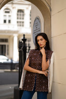 Nadya Shah BALTHAZAR Cape jacket featuring a stylish, flowing design in a rich fabric, perfect for layered fall or winter wear.
