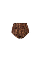 Verdelimon BANES bikini bottom in leopard print, showing back view with adjustable side ties and stylish animal pattern.