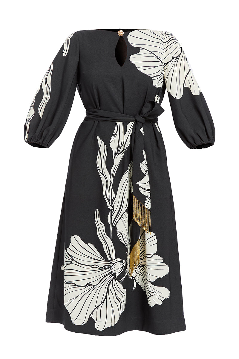 BARI MIDI IN BLACK IVORY - CULT MIA
