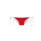 Verdelimon Bauta bikini bottom in cherry color, with a flattering fit, displayed from the front view.