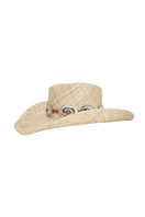 Modern Monarchie bay hat in golden sand color, stylish wide-brim hat made for sun protection and fashionable summer wear.