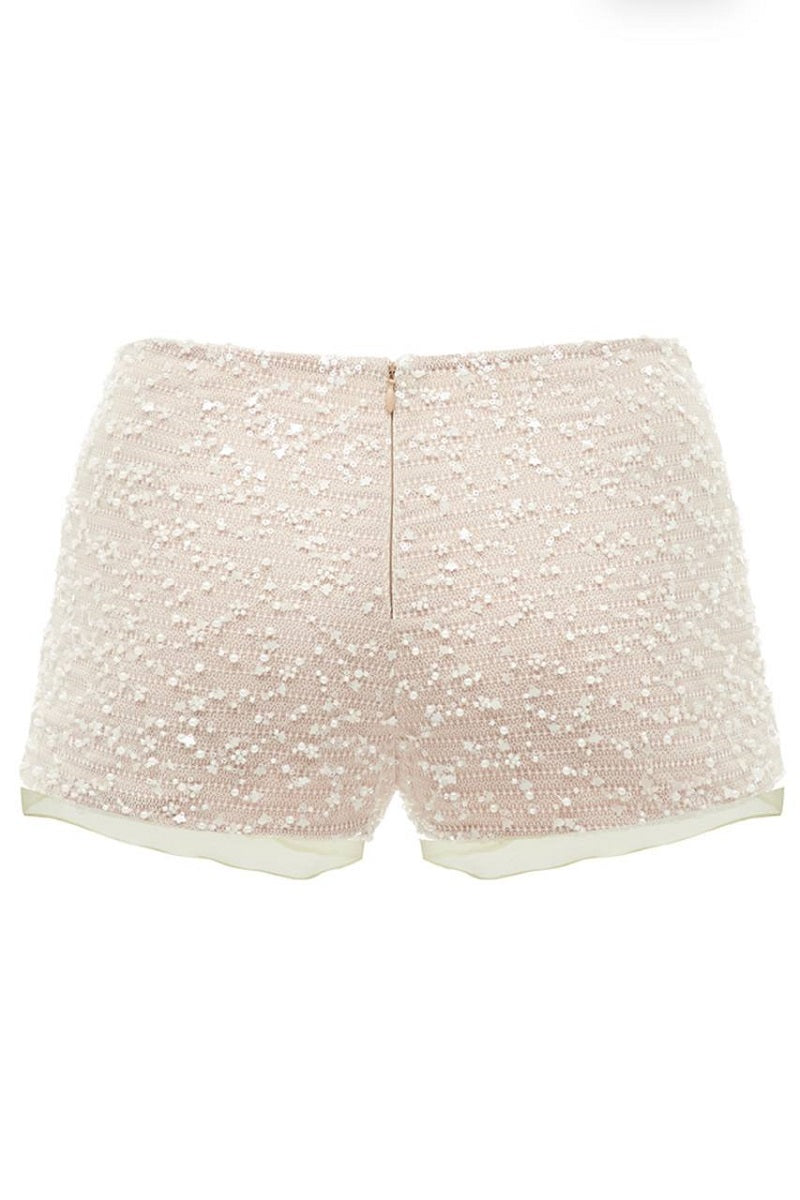 BEAD SHORTS IN MILK - CULT MIA
