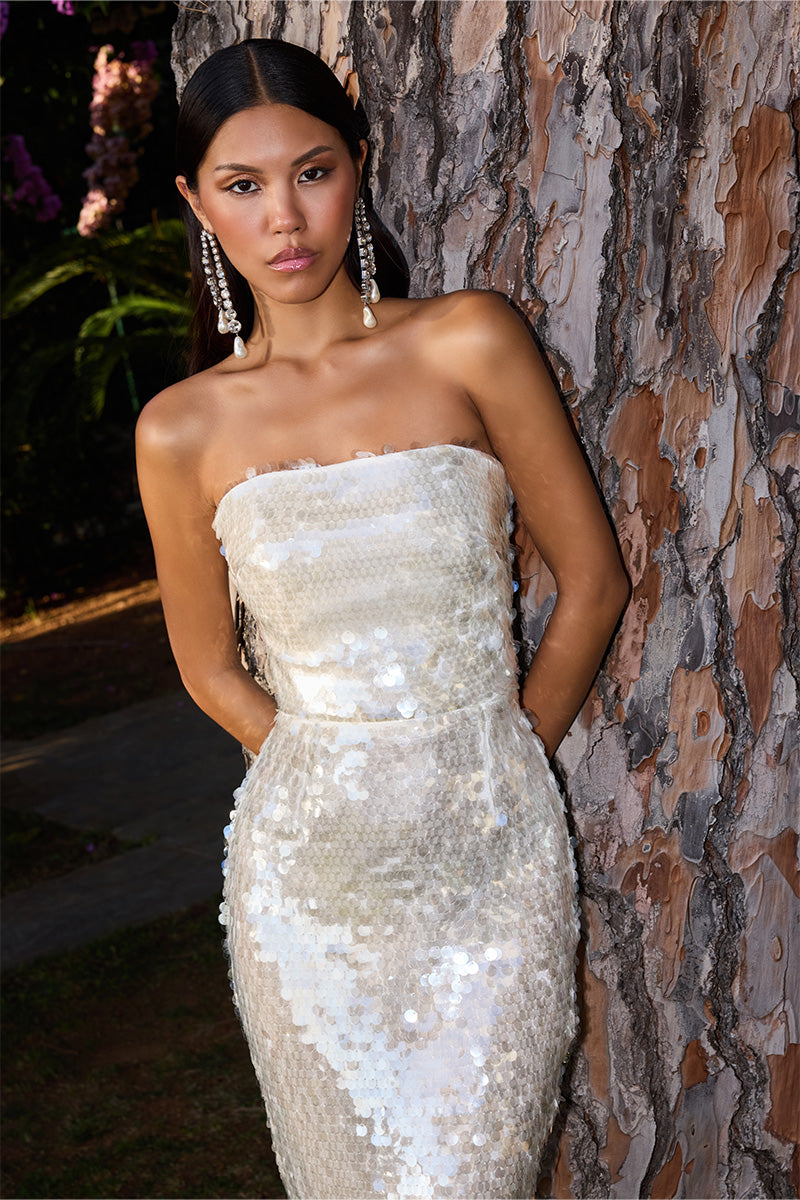 LOREN GLAM SEQUIN MAXI DRESS - CULT MIA