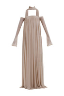 Deme By Gabriella Becki maxi dress featuring flowing fabric and a stylish design, perfect for elegant summer occasions.