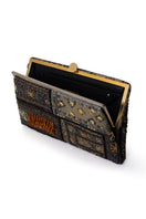 Sarah's Bag Bedouin Metallic Grace clutch featuring a shimmering metallic design and elegant compact style.