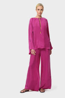 NiLuu Begonvil lounge pants shown from the front, featuring a relaxed fit and comfortable waistband.
