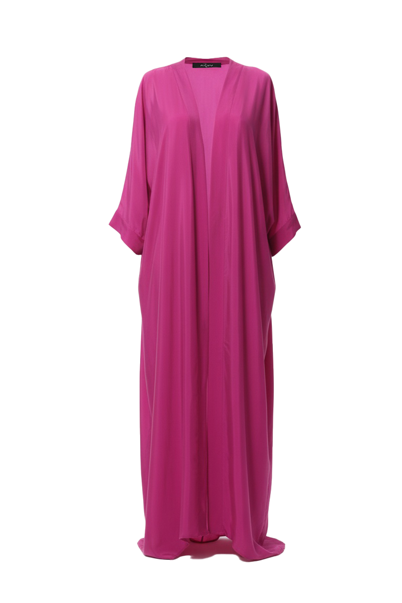 niLuu Begonvil Kaftan robe with floral pattern, lightweight and comfortable for casual wear.