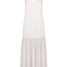 White Belize maxi dress by Summer Away, flowing fabric and elegant design, perfect for summer or casual occasions.