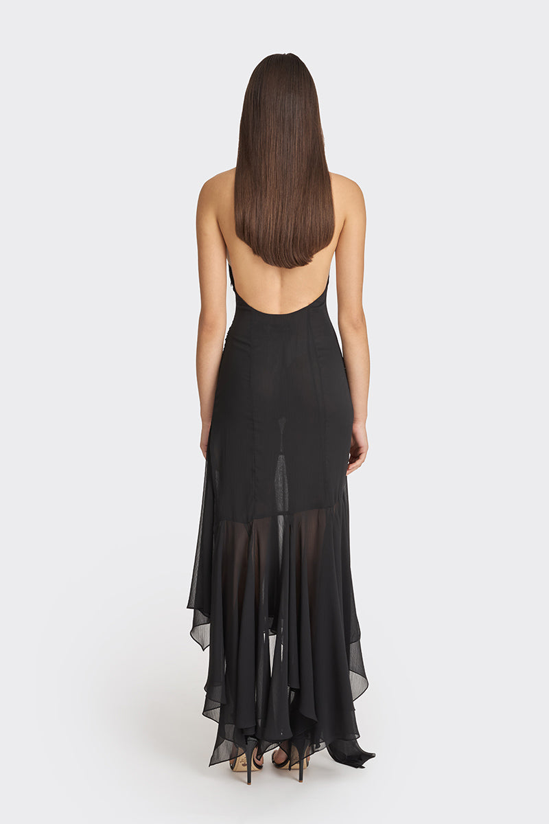 BETTA BLACK MAXI DRESS - CULT MIA