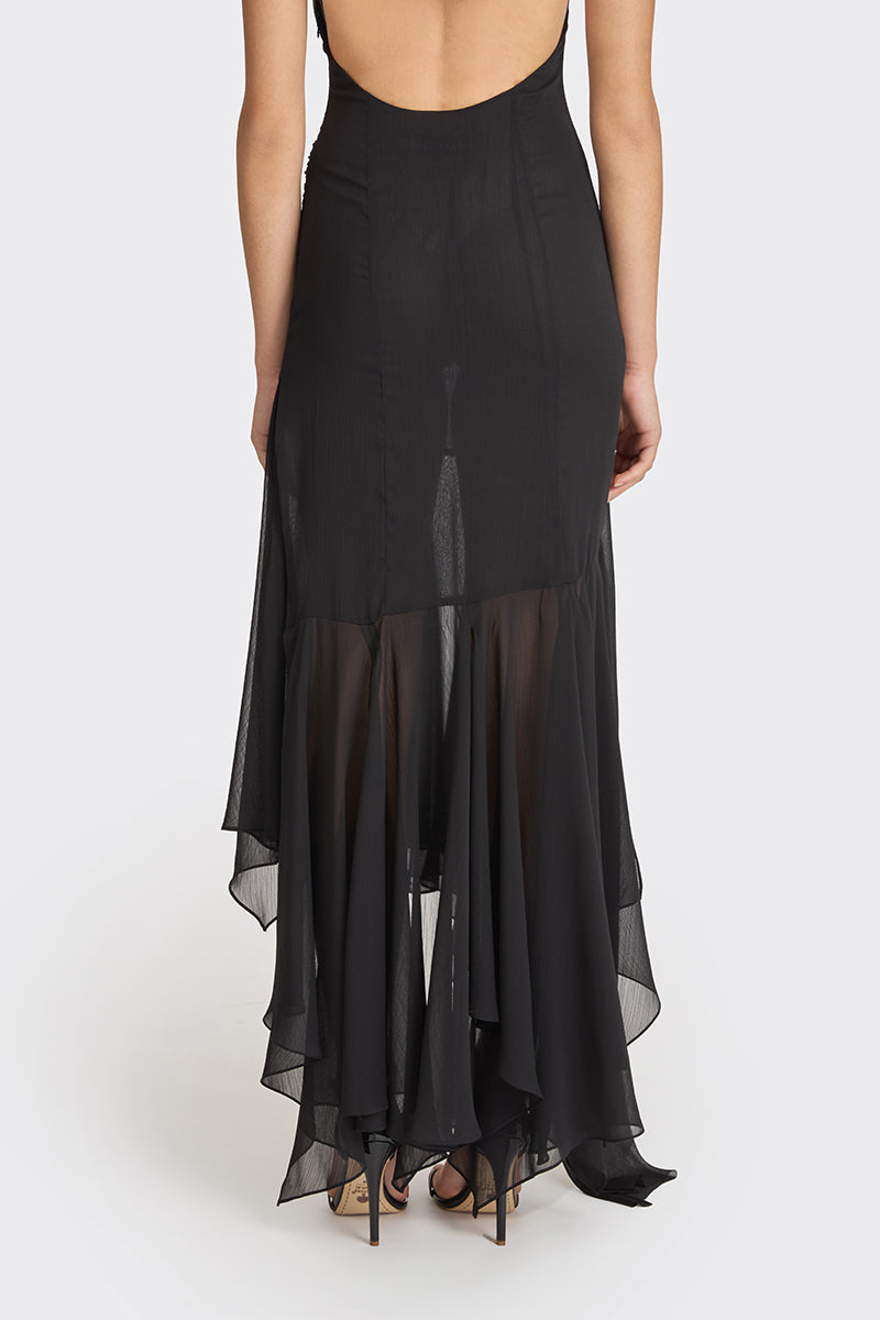 BETTA BLACK MAXI DRESS - CULT MIA