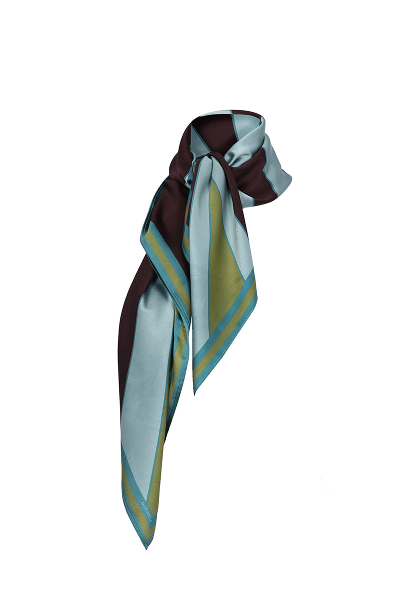 BIG RAY CENTER AQUA SCARF IN AQUA