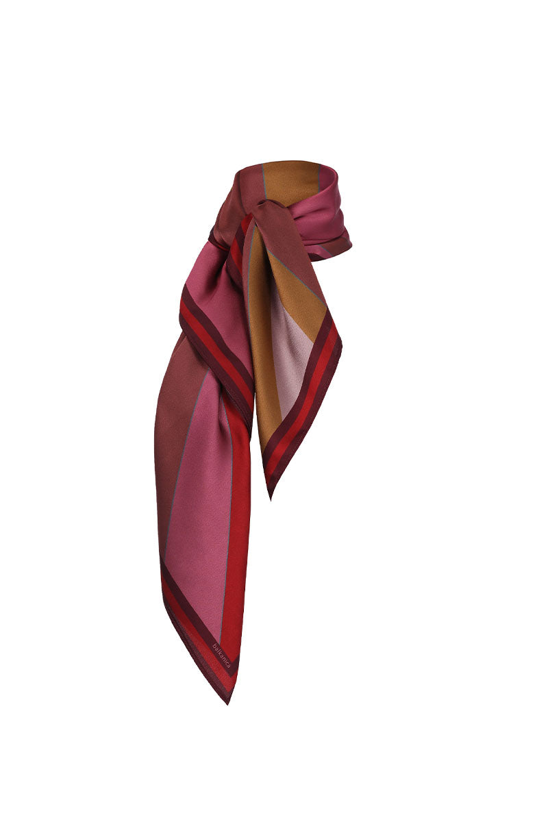 BIG RAY CENTER BRONZE SCARF IN MAUVE - CULT MIA