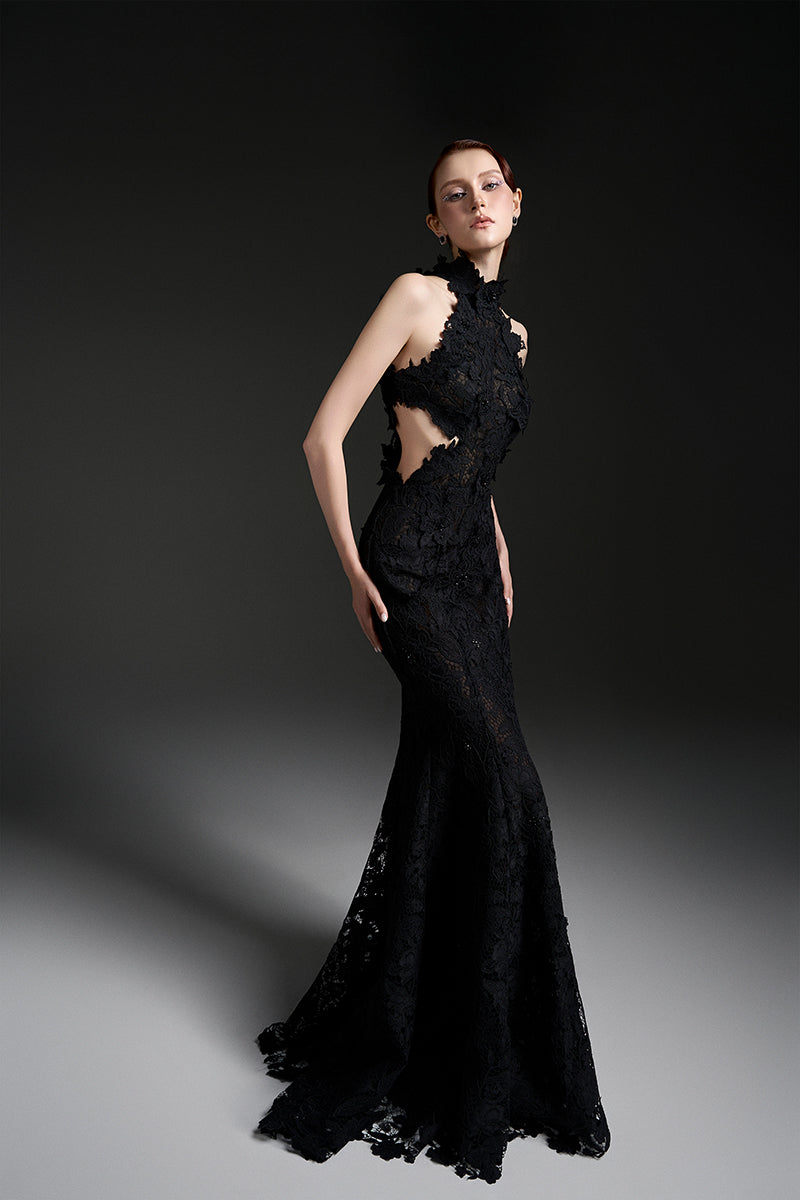 FLORAL GARDEN LACE MAXI DRESS - CULT MIA
