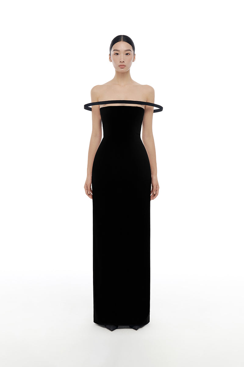 BLACK ORBIT MAXI DRESS - CULT MIA