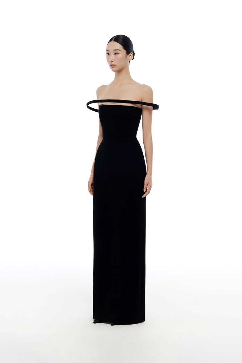BLACK ORBIT MAXI DRESS - CULT MIA