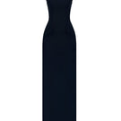 Black pearl beaded maxi dress from Montsand featuring intricate beadwork and a flowing silhouette.