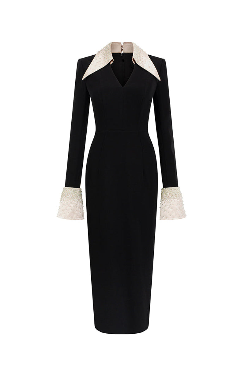 TURTLENECK TWILIGHT ALL BLACK DRESS | CULT MIA | Le Thanh Hoa TURTLENECK TWILIGHT ALL BLACK DRESS | CULT MIA | Le Thanh Hoa